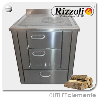 RIZZOLI KN 60 CUCINA INOX SENZA FORNO 