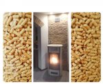 Stufa a Pellet in majolica installata a Treppo Grande UD.