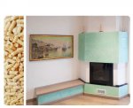 Carico pellet laterale e rivestimento personalizzato. San Daniele del Friuli UD.