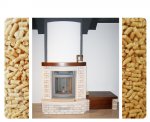 Inserto a pellet con rivestimento originale Piazzetta, San Daniele del Friuli (UD)